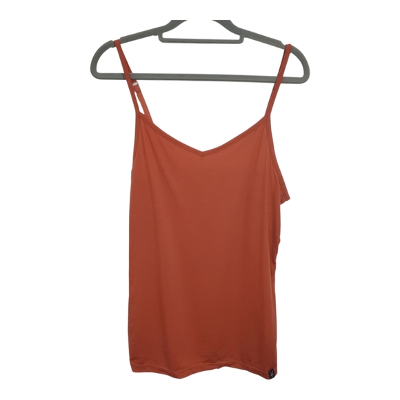 Ibex Essentials Cami Tank Sleevelees Merino Wool Blend Orange Top Size Medium - Picture 1 of 6